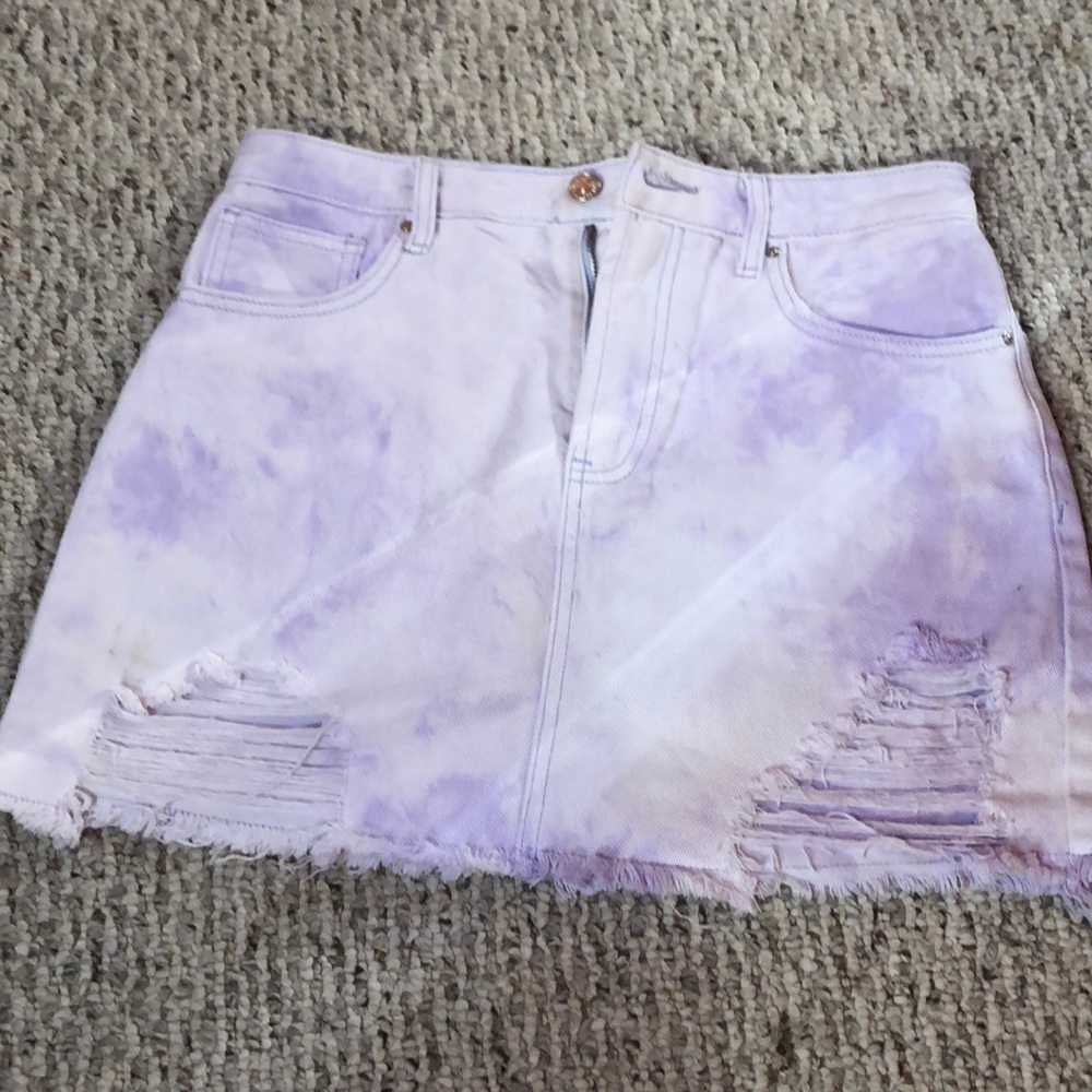 Purple TieDye Forever 21 skirt.
